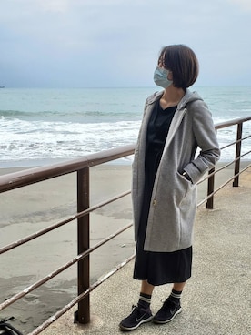 「CECIL McBEE（セシルマクビー）のアイテム（オールインワン・サロペット）」を使った、Hui さん（レディース・165cm）の冬コーディネート