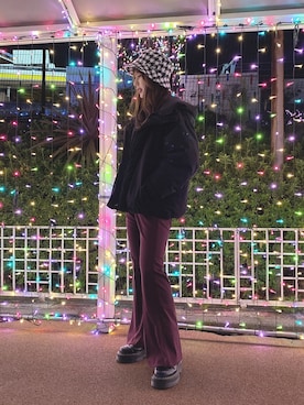 「emutto（エミュット）のアイテム」を使った、みゆさん（レディース・158cm）の冬コーディネート