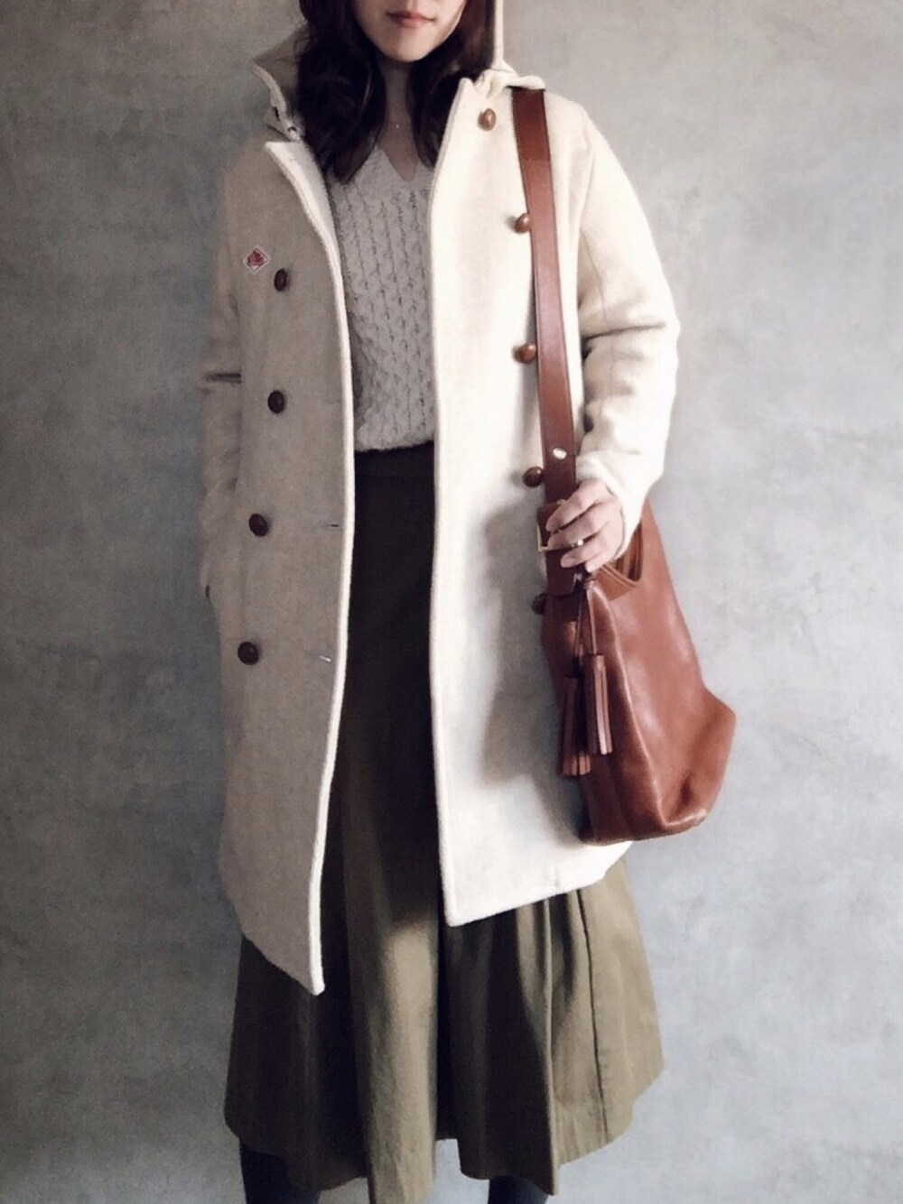 極美品☆ マーガレットハウエル　セットアップ　スカートスーツ　Lサイズ MARGARET HOWELL（マーガレットハウエル）の「HIGH DENSE COTTON