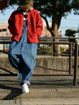 「UNUSED」｜「アイテム（その他アウター）」を使った、(jeudi)さん（メンズ・170cm）の冬コーディネート