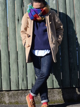 「J.CREW（ジェイクルー）のアイテム（シューズ）」を使った、(jeudi)さん（メンズ・170cm）の冬コーディネート