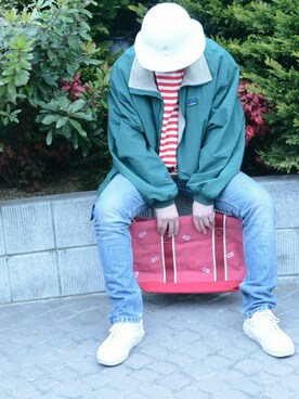 「L.L.Beanトート」｜(jeudi)さん（メンズ・170cm）の冬コーディネート
