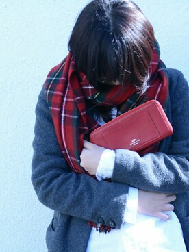 「COACH」｜「アイテム（その他）」を使った、(jeudi)さん（レディース・164cm）の冬コーディネート
