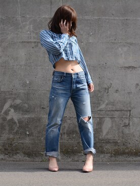 「Levis」｜「アイテム（その他）」を使った、(jeudi)さん（レディース・164cm）の春コーディネート