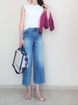 「ZAKKA-BOX（ザッカボックス）のアイテム」を使った、kanakoさん（レディース・160cm）の夏コーディネート