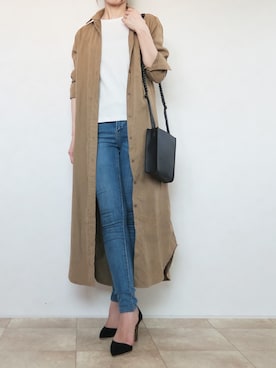「アイテム（シャツワンピース）」を使った、kanakoさん（レディース・160cm・30代）の秋コーディネート