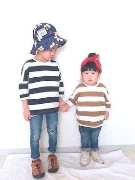 Ruu...さん（キッズ・80cm）の春コーディネート