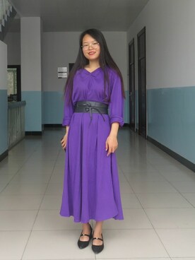 「UNIQUE（ユニーク）のアイテム」を使った、宛星小姐さん（レディース・155cm）の秋コーディネート