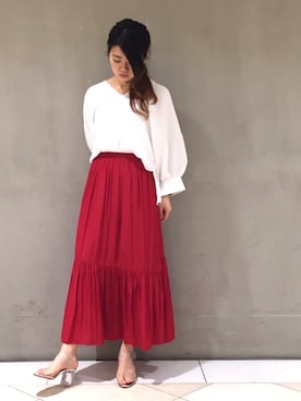 Chie Ikeharaさん（レディース・157cm）の春コーディネート