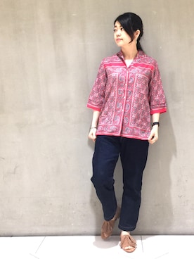 Chie Ikeharaさん（レディース・157cm）の春コーディネート