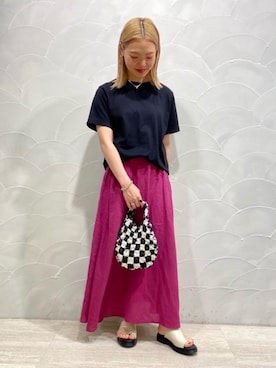 三沢 オデット エ オディール スタッフさん(レディース・160cm)の夏コーディネート