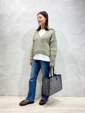 「FEELANDTASTE」｜三沢　オデット エ オディール スタッフさん（レディース・160cm）の秋コーディネート