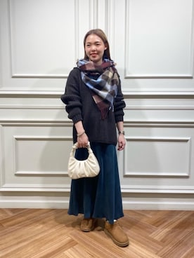 三沢 オデット エ オディール スタッフさん(レディース・160cm)の冬コーディネート