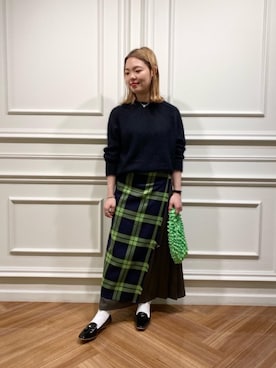 三沢　オデット エ オディール スタッフさん（レディース・160cm）の冬コーディネート