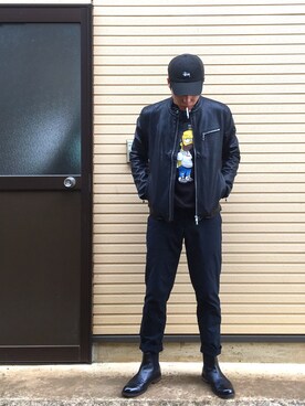 「ROXD（ロッド）のアイテム（ジャケット/アウター）」を使った、ないやさん（メンズ・172cm）の冬コーディネート