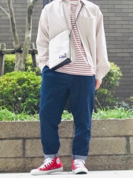 「BACK NUMBER（バックナンバー）のアイテム（デニムパンツ）」を使った、share0809さん（メンズ・167cm）の春コーディネート