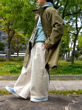 「JOURNAL STANDARD relume（ジャーナルスタンダード　レリューム）のアイテム（モッズコート）」を使った、share0809さん（メンズ・167cm）の春コーディネート