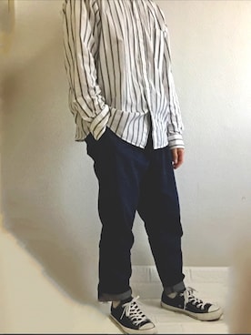 「BACK NUMBER（バックナンバー）のアイテム（デニムパンツ）」を使った、share0809さん（メンズ・167cm）の春コーディネート