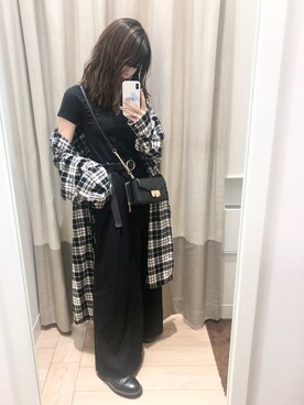 「JEANASIS（ジーナシス）のアイテム（シャツワンピース）」を使った、Naさん（レディース・162cm）の秋コーディネート