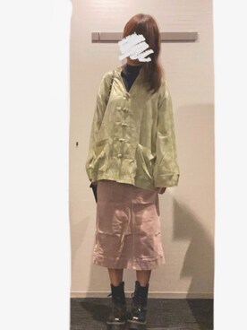 「enchainement mignon（アンシェヌマンミニョン）のアイテム」を使った、ふふさん（レディース・165cm）の春コーディネート