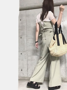 「DEICY（デイシー）のアイテム（その他パンツ）」を使った、ふふさん（レディース・165cm）の夏コーディネート