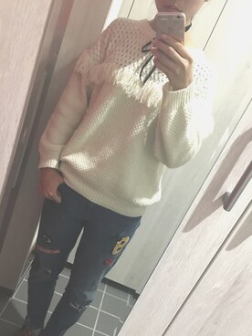 「H&M（エイチ・アンド・エム）のアイテム（その他）」を使った、emaさん（レディース・162cm）の冬コーディネート