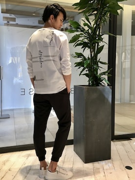 「buddy（バディ）のアイテム（スニーカー）」を使った、HIRO-Tさん（メンズ・178cm）の春コーディネート