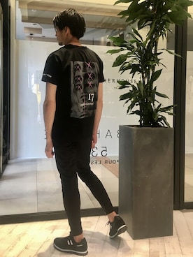 「5351 POUR LES HOMMES（ゴーサンゴーイチプールオム）の【30周年記念】5351×buggy 限定コラボスペシャルセット（Tシャツ/カットソー、その他）」を使った、HIRO-Tさん（メンズ・178cm）の春コーディネート