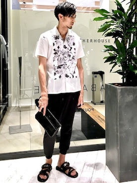 「DECADE（ディケイド）のアイテム（バッグ）」を使った、HIRO-Tさん（メンズ・178cm）の夏コーディネート