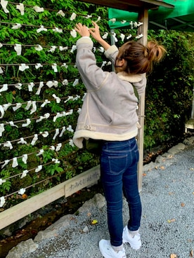 「BEAMS（ビームス）のアイテム（ダッフルコート）」を使った、yukiさん（レディース・162cm）の秋コーディネート