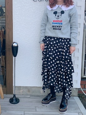 「stradivarius（ストラディバリウス）のアイテム（ローファー）」を使った、keimm0120さん（レディース・162cm）の冬コーディネート