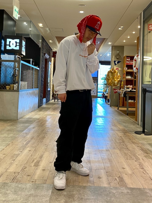 山口 聖矢 Xlarge X Girl みなとみらい New Eraのキャップを使ったコーディネート Wear