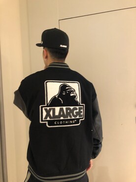 「XLARGE（エクストララージ）のアイテム（その他アウター）」を使った、山口 聖矢さん（メンズ・175cm）の冬コーディネート