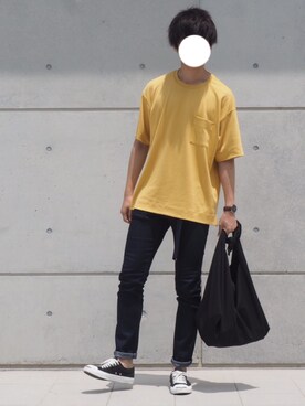 「CONVERSE（コンバース）のCONVERSE (コンバース）　JACK PURCELL　ジャックパーセル　（スニーカー）」を使った、Uuuさん（メンズ・181cm）の夏コーディネート