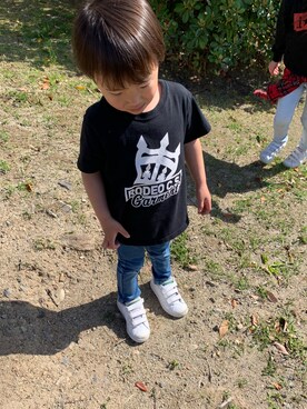 「Rodeo Crowns（ロデオクラウンズ）のアイテム」を使った、S.E.さん（キッズ・110cm）の春コーディネート