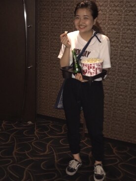 「THE PARK・ING GINZA（ザパーキングギンザ）のアイテム」を使った、chikako&megumi さん（レディース・158cm）の夏コーディネート