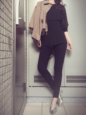 「EMODA（エモダ）のアイテム」を使った、瞳美さん（レディース・172cm・40代）の春コーディネート