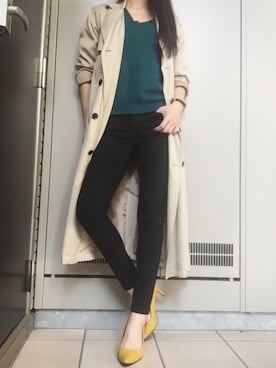 「EMODA（エモダ）のアイテム」を使った、瞳美さん（レディース・172cm・40代）の秋コーディネート