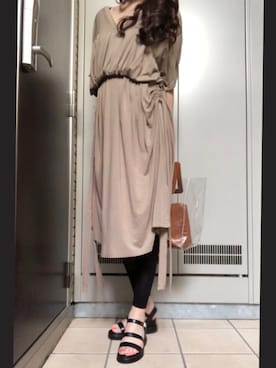 「Ameri（アメリ）のアイテム」を使った、瞳美さん（レディース・172cm）の春コーディネート