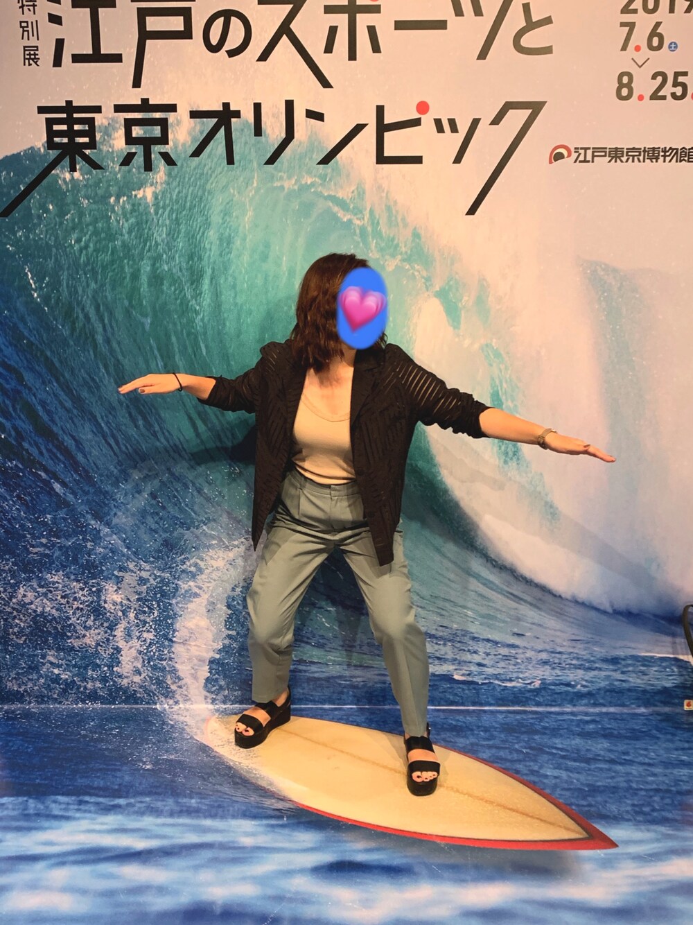 「夏、シースルートップス、サーフィン」｜「usedのアイテム（ジャケット/アウター、ブラック系）」を使った、りきさん（レディース・157cm）の夏コーディネートの1枚目の写真