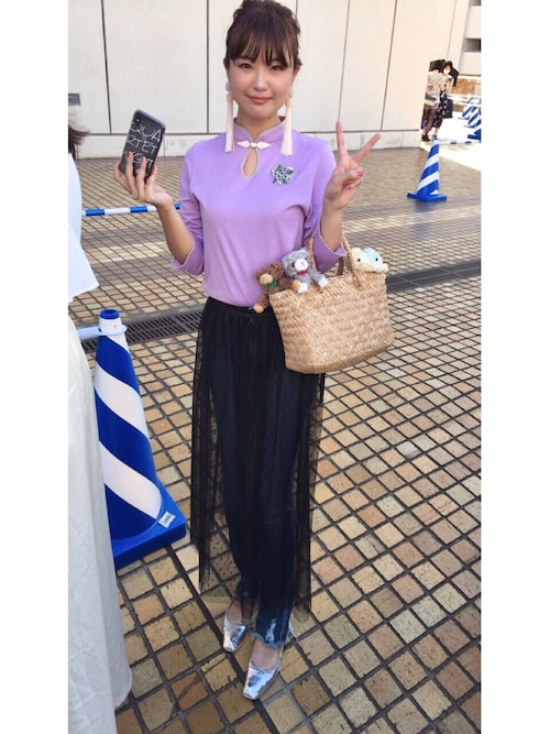 推し色コーデのせこ Tシャツ カットソーを使ったコーディネート Wear 推し色コーデのせこ Tシャツ カットソーを使ったコーディネート Wear