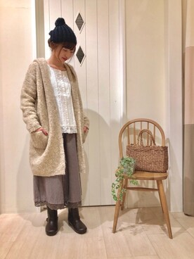 Samansa Mos2(サマンサ モスモス)の「裾レースガウチョパンツ Samansa Mos2(サマンサ モスモス)の「裾レースガウチョパンツ