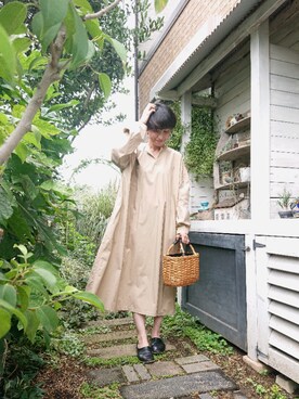 「作家さんハンドメイド」｜さくらんぼさん（レディース・160cm）の夏コーディネート