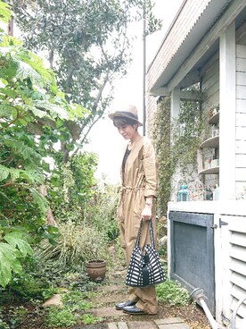 「コロナに負けない」｜「アイテム（その他シューズ）」を使った、さくらんぼさん（レディース・160cm）の春コーディネート