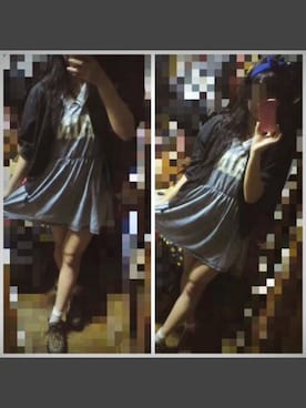 「昔の服」｜なぁこさん（レディース・154cm）の冬コーディネート