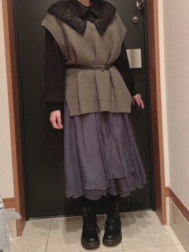 なぁこさん（レディース・154cm）の冬コーディネート