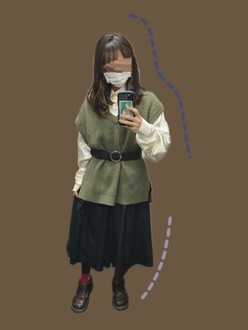 なぁこさん（レディース・154cm）の春コーディネート