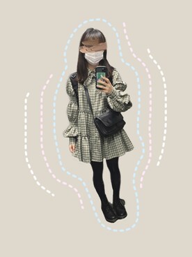 「YAKPAK（ヤックパック）のアイテム」を使った、なぁこさん（レディース・154cm）の春コーディネート