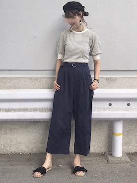 「Another Edition（アナザーエディション）のアイテム（帽子）」を使った、ゆーかっちさん（レディース・172cm）の夏コーディネート