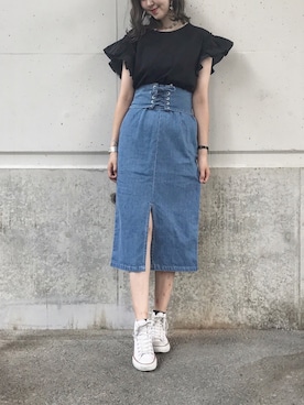 ゆーかっちさん（レディース・172cm）の夏コーディネート